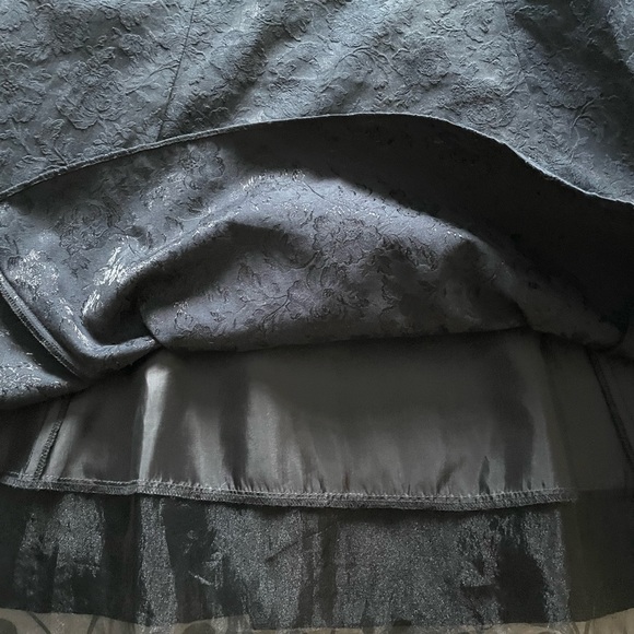 Strapless Damask Vintage Dress in Black Smartset - Picture 2 of 5